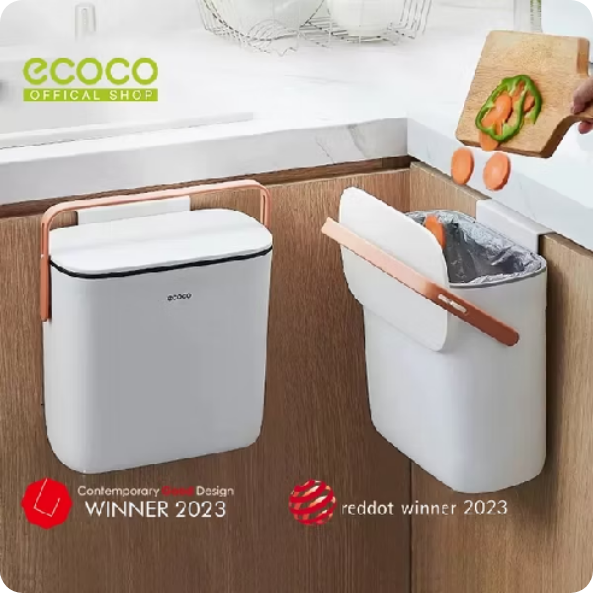 ECOCO - Wall Hanging Trash Can - Tempat Sampah