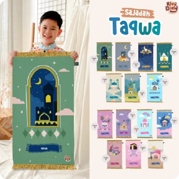Kids Diary Plus - Sajadah Taqwa Custom Nama