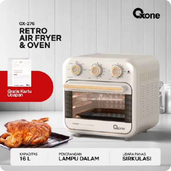Oxone OX276 Retro Mini Oven & Air Fryer Minion Seies