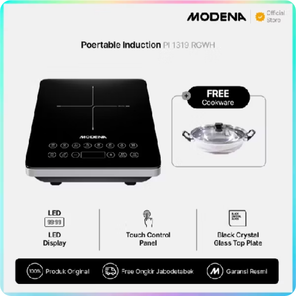 MODENA Portable Induction - Kompor Listrik - PI 1319 RGWH