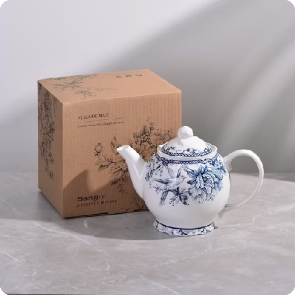 SANGO Teko Bulat Adelaide Blue Teapot
