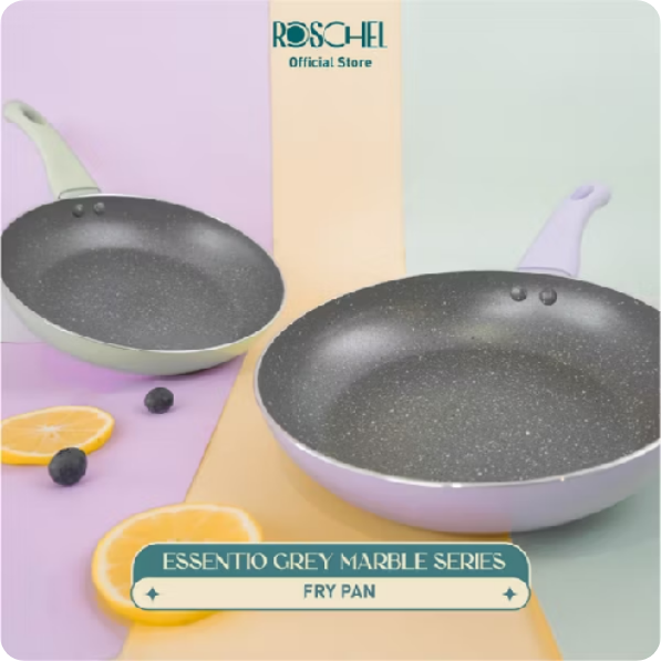 Roschel Essentio Marble Frypan 22 cm Non-stick 
