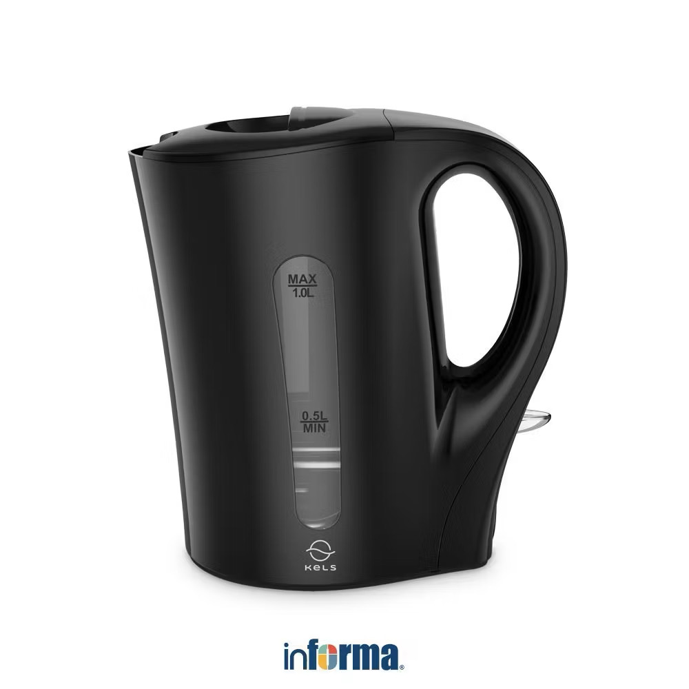 ￼Informa Kels 1 Liter Daven Teko Listrik Ceret Food Grade Ketel Air Electric Kettle Wadah Pemanas Air Pendidiih Air Alat Perlengkapan Minuman